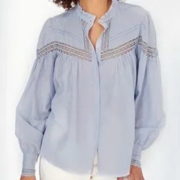 Go> by GoSilk Town & Country Blouse Cloud Blue - Picture 2 of 4